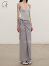 BASERANGE Bamboo fiber jumpsuit France BAS-ONBB-BA-SU25-GREY MELANGE